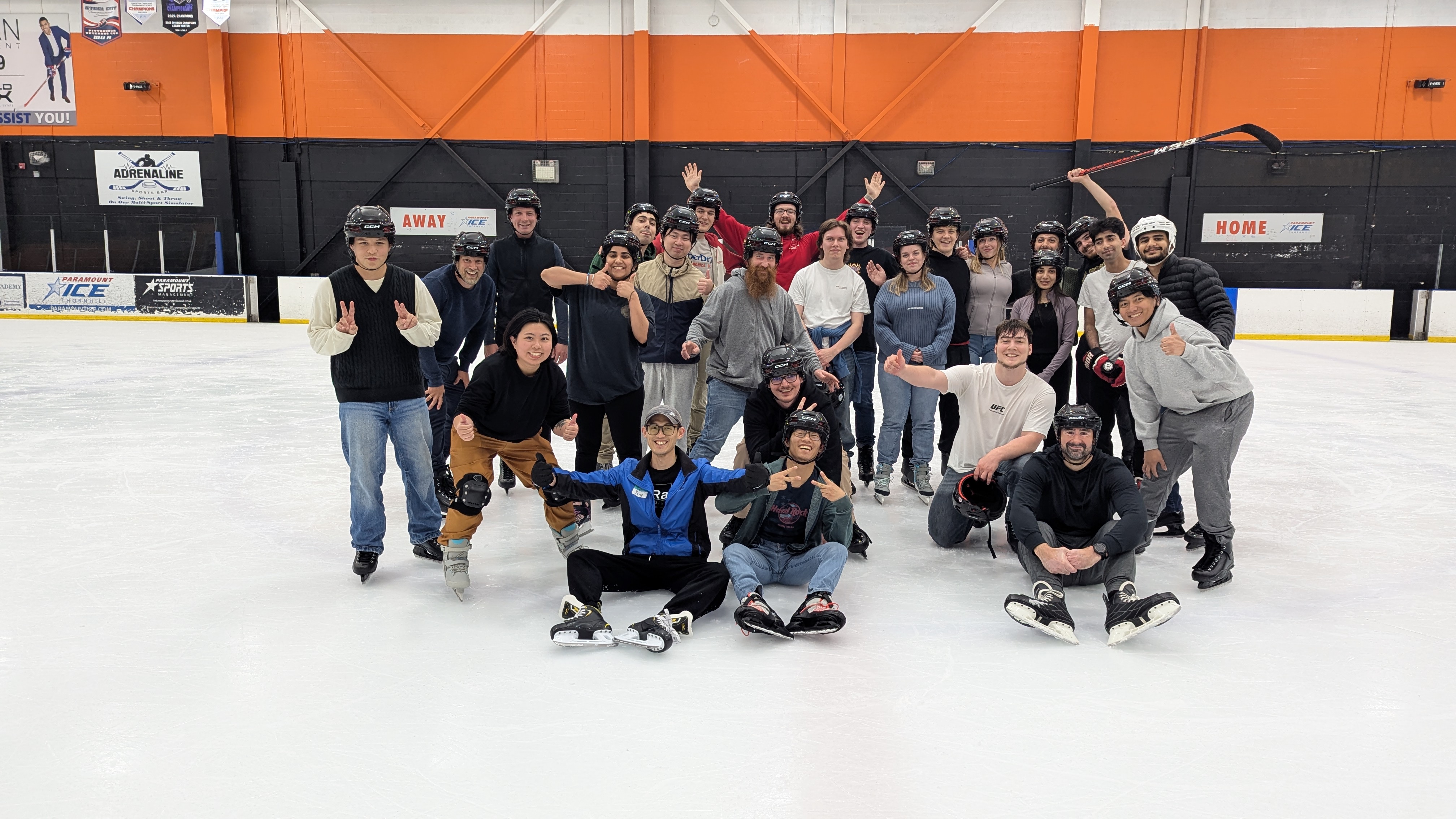 Photo group patinoire