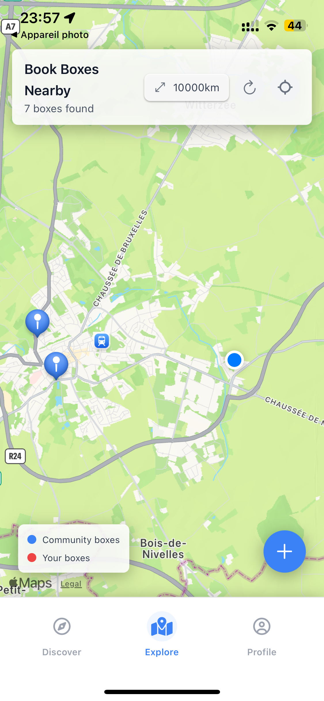 Page Map de notre app